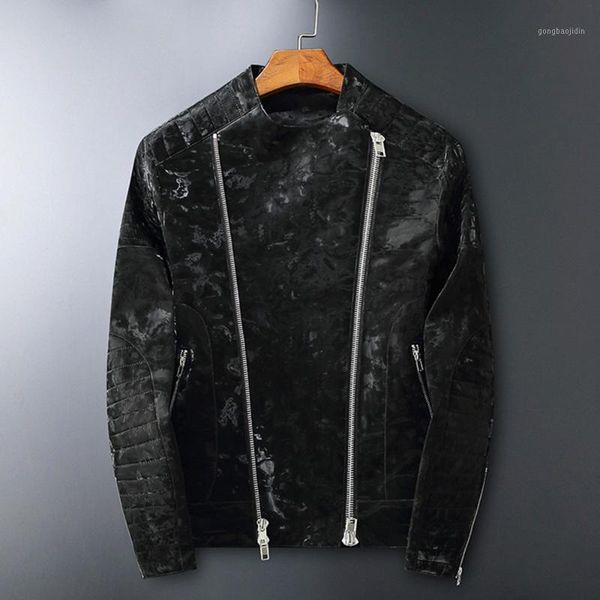 men spring casual motor spliced pu leather jacket black autumn fashion biker coat vintage slim darkstripe windbreak outerwear1
men spring casual motor spliced pu leather jacket black autumn fashion biker coat vintage slim darkstripe windbreak outerwear1