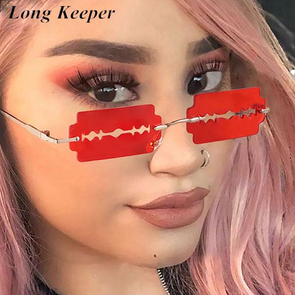 sunglasses vintage rimless women men brand designer small rectangle sun glasses ladies unique hollow gafas de sol, White;black
sunglasses vintage rimless women men brand designer small rectangle sun glasses ladies unique hollow gafas de sol, White;black