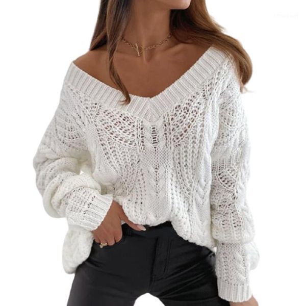vicabo hollow out white knitted women v-neck sweater ladies oversized off shoulder casual loose pullover jumper1, White;black
vicabo hollow out white knitted women v-neck sweater ladies oversized off shoulder casual loose pullover jumper1, White;black