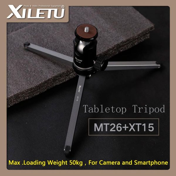 tripods xiletu mt26+xt15bearing bracket mini tabletripod and ball head high for dslr camera mirrorless smartphone
tripods xiletu mt26+xt15bearing bracket mini tabletripod and ball head high for dslr camera mirrorless smartphone