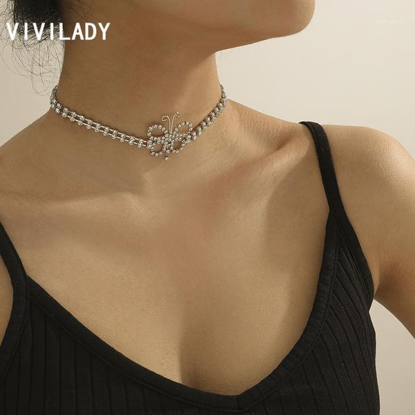 chokers vivilady romantic chic double layer imitation crystal cute butterfly shape women choker necklace for female birthday jewelry1, Golden;silver
chokers vivilady romantic chic double layer imitation crystal cute butterfly shape women choker necklace for female birthday jewelry1, Golden;silver