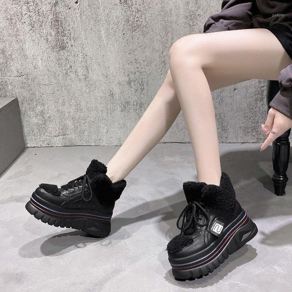 women's fur snow boots winter thick bottom short boots 7cm heels round toe warm plush platform fashion causal ankle1, Black
women's fur snow boots winter thick bottom short boots 7cm heels round toe warm plush platform fashion causal ankle1, Black