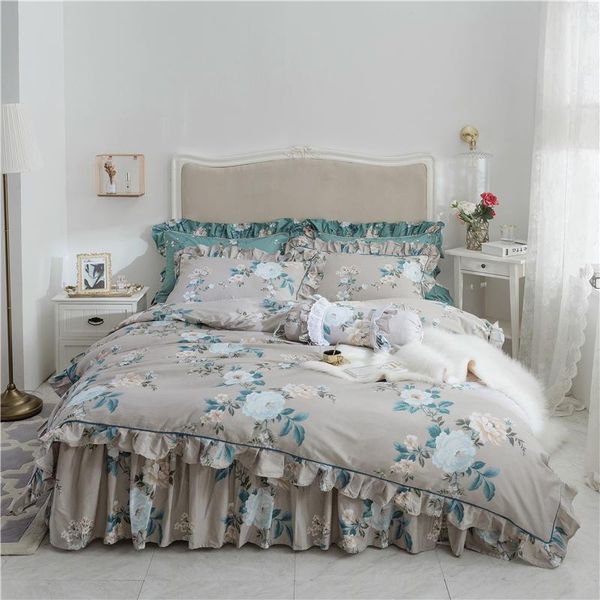 bedding sets 100%cotton ruffles floral print duvet cover bed set soft bedskit shees luxury king twin size pillow shams
bedding sets 100%cotton ruffles floral print duvet cover bed set soft bedskit shees luxury king twin size pillow shams