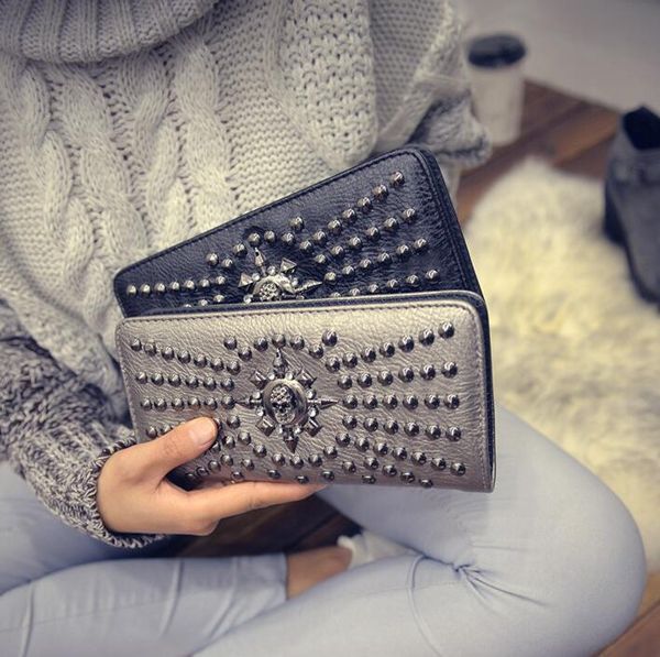 factory outlet selling women wallet personality skeleton punk hand purse european and american fan rivet fashionable long wallets trend leat, Red;black
factory outlet selling women wallet personality skeleton punk hand purse european and american fan rivet fashionable long wallets trend leat, Red;black