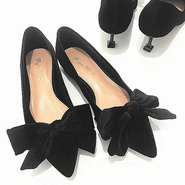 kmeioo sweet balck kittens woman bowknot pumps classic women shallow shoes career office lady heels pointed med heels, Black
kmeioo sweet balck kittens woman bowknot pumps classic women shallow shoes career office lady heels pointed med heels, Black