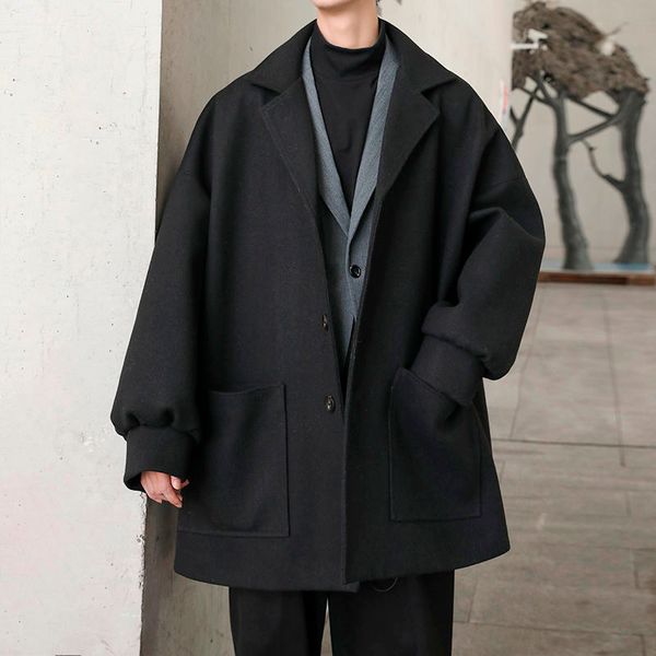 winter oversize woolen coat men's fashion casual long coat men streetwear loose korean style woolen jacket mens overcoat m-2xl, Black
winter oversize woolen coat men's fashion casual long coat men streetwear loose korean style woolen jacket mens overcoat m-2xl, Black