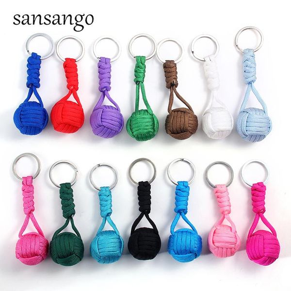 new sale woven lanyard keychain outdoor survival tactical parachute rope cord ball pendant keyring keychain, Silver
new sale woven lanyard keychain outdoor survival tactical parachute rope cord ball pendant keyring keychain, Silver