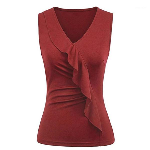 women clothing tanks ruffles summer fashion v-neck slim sleeveless casual vest 1, White
women clothing tanks ruffles summer fashion v-neck slim sleeveless casual vest 1, White