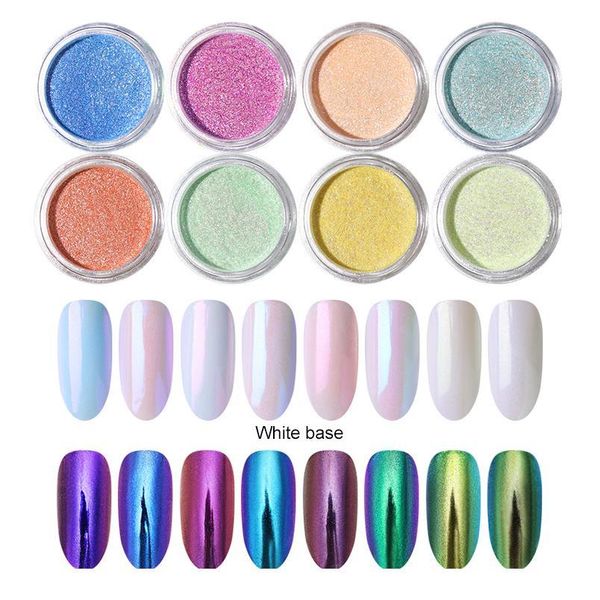 chameleon nail powder set mirror effect dust glitter shining colorful chrome pigment purple blue green art de jllzog, Silver;gold
chameleon nail powder set mirror effect dust glitter shining colorful chrome pigment purple blue green art de jllzog, Silver;gold