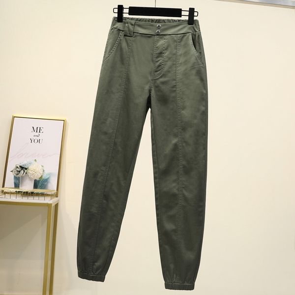 cargo pants women high waist plus size casual loose broadcloth elastic waist ankle-length army green black trousers women 201119, Black;white
cargo pants women high waist plus size casual loose broadcloth elastic waist ankle-length army green black trousers women 201119, Black;white