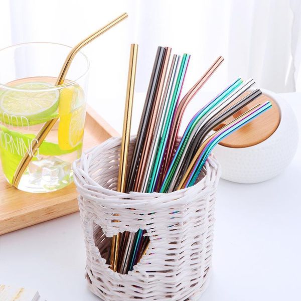drinking straws 2pcs colorful stainless steel reusable metal for kids straight and bent +1 brush home party bar accessories1
drinking straws 2pcs colorful stainless steel reusable metal for kids straight and bent +1 brush home party bar accessories1