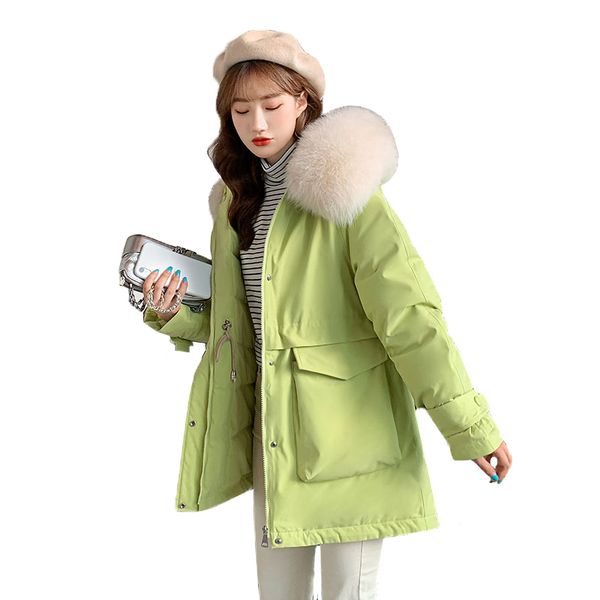 ladies autumn winter jacket women thicken hooded parka women fashion slim big fur collar warm outerwear women coat parkas female 201028, Black
ladies autumn winter jacket women thicken hooded parka women fashion slim big fur collar warm outerwear women coat parkas female 201028, Black
