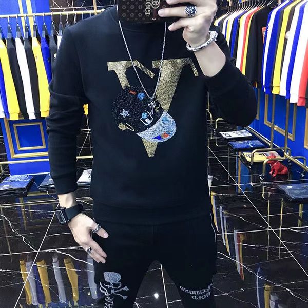 autumn mens pullover knitted jumper v letter sweater street hip hop streetwear handsome fashion designer hoodies o neck cloth trip, Black
autumn mens pullover knitted jumper v letter sweater street hip hop streetwear handsome fashion designer hoodies o neck cloth trip, Black