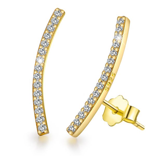 stylever real 925 sterling silver cubic zirconia 18k gold minimalism geometric line stud earrings for women and girls, Golden;silver
stylever real 925 sterling silver cubic zirconia 18k gold minimalism geometric line stud earrings for women and girls, Golden;silver