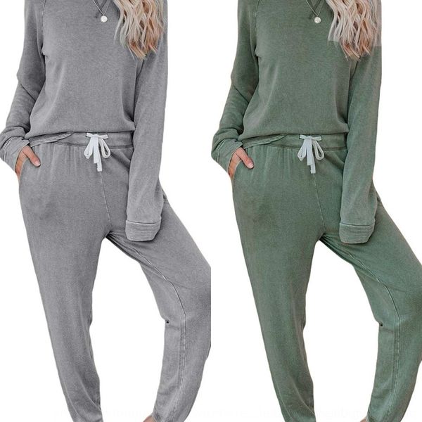 bubs7 new wear two-piece casual suit long-sleeved t-shirt home home furnishing t-shirt trousers suit for women 2296 tdhjv, Gray
bubs7 new wear two-piece casual suit long-sleeved t-shirt home home furnishing t-shirt trousers suit for women 2296 tdhjv, Gray