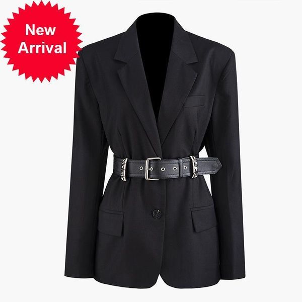 female 2021 new brand designer winter luxury buckle waist long sleeveless suit single-breasted solid color black jacket hd8j, Black;brown
female 2021 new brand designer winter luxury buckle waist long sleeveless suit single-breasted solid color black jacket hd8j, Black;brown