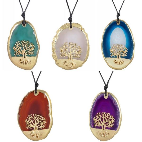 tumbeelluwa handmade colorful onyx slice gold tone tree of life pendant necklace for women men,reiki stone adjustable jewelry, Silver
tumbeelluwa handmade colorful onyx slice gold tone tree of life pendant necklace for women men,reiki stone adjustable jewelry, Silver