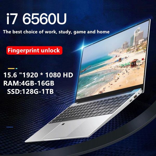 

lap 15.6 inch -6560 16g ram 128g/256g/512g/1tb ssd with 1920*1080hdscreen fingerprint recognition backlit keyboard laptop
