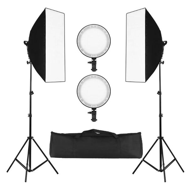 professinal studio pgraphy softbox led light kit including 50*70cm softboxes 40w 3200k-6400k dimmable led lights light stand
professinal studio pgraphy softbox led light kit including 50*70cm softboxes 40w 3200k-6400k dimmable led lights light stand