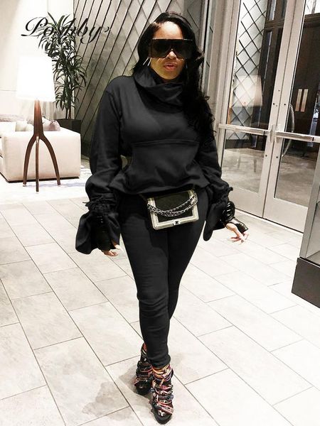 poshby ruffle long sleeve stacked neck women crop leggings casual sweet knitted bodycon jogger 2 piece set outfit, Gray
poshby ruffle long sleeve stacked neck women crop leggings casual sweet knitted bodycon jogger 2 piece set outfit, Gray