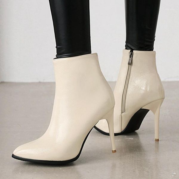 lapolaka new large sizes 45 thin high heels fashionable party woman shoes zipper pointed toe office ladies ankle boots1, Black
lapolaka new large sizes 45 thin high heels fashionable party woman shoes zipper pointed toe office ladies ankle boots1, Black