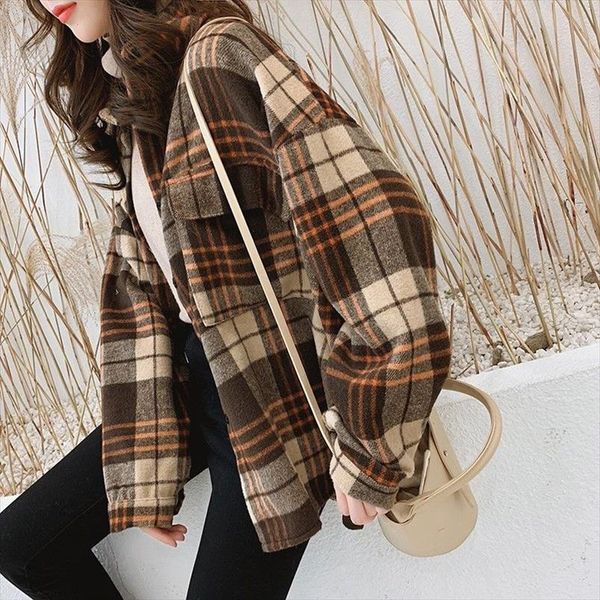 autumn womens new style 2020 plaid shirt womens long sleeve jacket fashion oversize all match shirt 3xl, White
autumn womens new style 2020 plaid shirt womens long sleeve jacket fashion oversize all match shirt 3xl, White