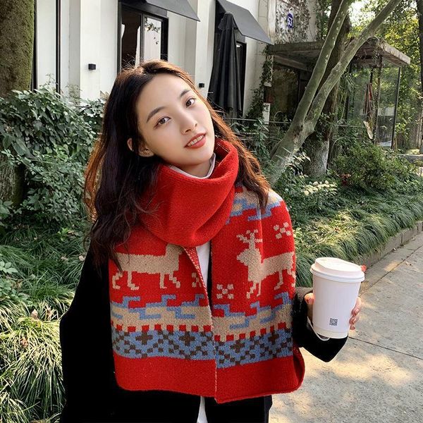 scarves johnature 2021 winter deer print warm women scarf shawl casual korean 3 colors thicken all match gift female scarf1, Blue;gray
scarves johnature 2021 winter deer print warm women scarf shawl casual korean 3 colors thicken all match gift female scarf1, Blue;gray