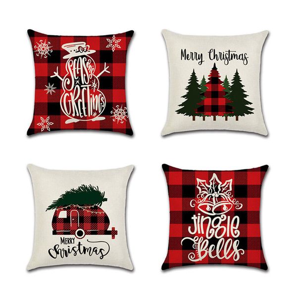christmas pillow case canvas 45*45cm elk printed individual package christmas pillow cover retro plaid pillowcase more style owe2211 
christmas pillow case canvas 45*45cm elk printed individual package christmas pillow cover retro plaid pillowcase more style owe2211