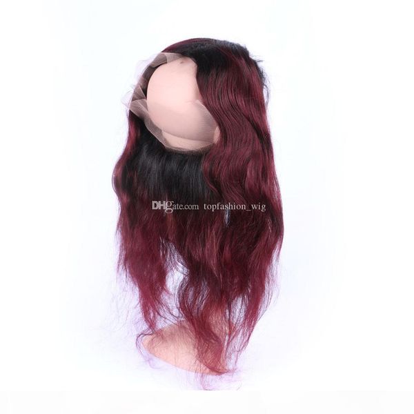 wine red 99j pre plucked 360 lace band frontal 22.5x4x2 with baby hair body wave virgin human hair, Black;brown
wine red 99j pre plucked 360 lace band frontal 22.5x4x2 with baby hair body wave virgin human hair, Black;brown