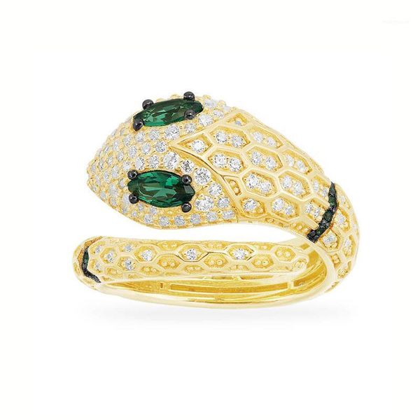 cluster rings sljely 925 sterling silver jewelry yellow gold color snake finger ring micro cubic zirconia for women brand jewel, Golden;silver
cluster rings sljely 925 sterling silver jewelry yellow gold color snake finger ring micro cubic zirconia for women brand jewel, Golden;silver