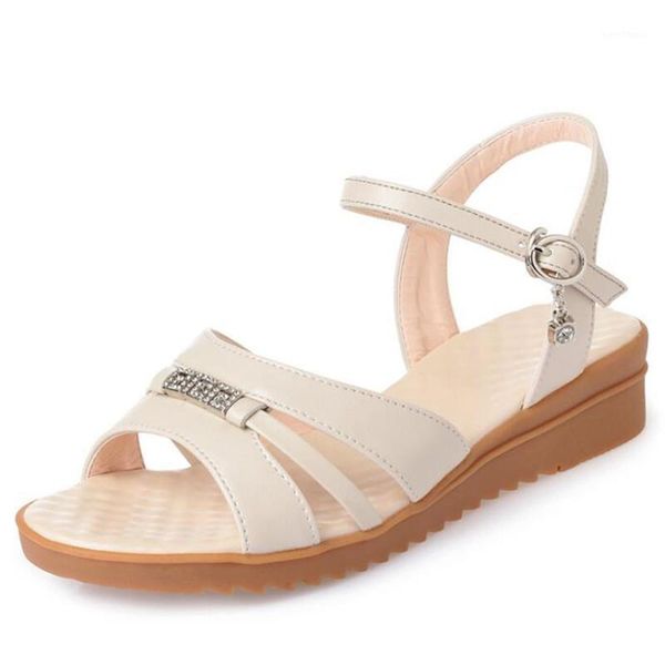 2020 new rhinestone soft bottom wedge sandals summer genuine leather sandals light comfort fashion casual large size 431, Black
2020 new rhinestone soft bottom wedge sandals summer genuine leather sandals light comfort fashion casual large size 431, Black
