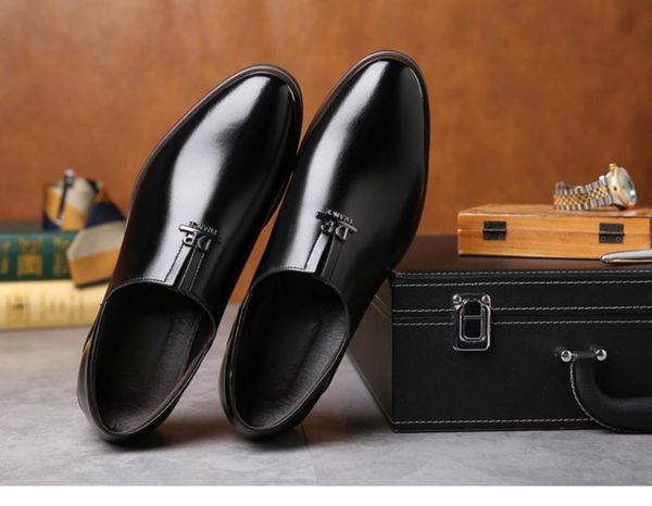 2021 spring and autumn with new style fashion low heel pointed end men's shoes @zert123, Black
2021 spring and autumn with new style fashion low heel pointed end men's shoes @zert123, Black