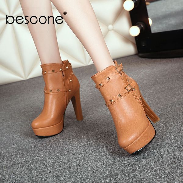 boots bescone winter lady mid-calf comfortable round toe buckle super high heel shoes solid handmade thin women bm250, Black
boots bescone winter lady mid-calf comfortable round toe buckle super high heel shoes solid handmade thin women bm250, Black