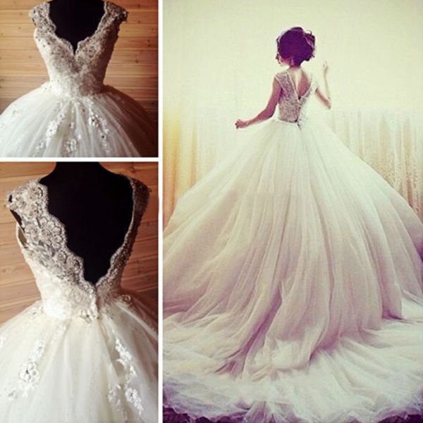 luxurious sweetheart wedding gowns corset bodice sheer ball crystal pearls beads rhinestones tulle bridal dresses custo, White
luxurious sweetheart wedding gowns corset bodice sheer ball crystal pearls beads rhinestones tulle bridal dresses custo, White