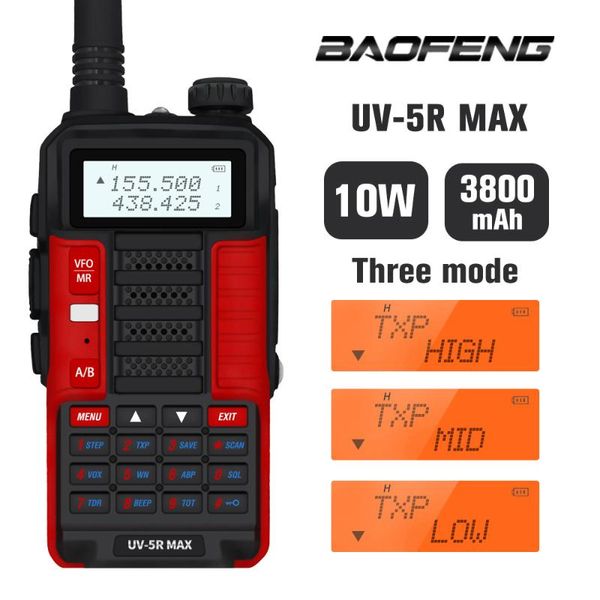 walkie talkie 10w baofeng uv-5r max uv5r high power ham radio station uv 5r dual band fm transceiver 10km intercom
walkie talkie 10w baofeng uv-5r max uv5r high power ham radio station uv 5r dual band fm transceiver 10km intercom
