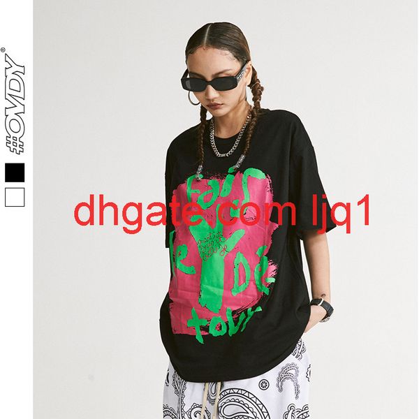 wxwovdy 2021 new american street short sleeve t-shirt men's contrast graffiti print oversize top, Black
wxwovdy 2021 new american street short sleeve t-shirt men's contrast graffiti print oversize top, Black