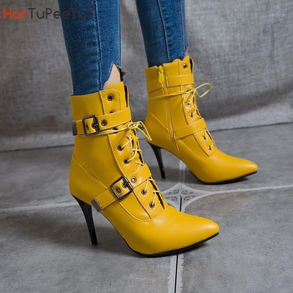 boots autumn winter 2021 mid-calf women pointed toe super high and thin heel shoes buckle cross-tied decorate size 3~19 footwear1, Black
boots autumn winter 2021 mid-calf women pointed toe super high and thin heel shoes buckle cross-tied decorate size 3~19 footwear1, Black