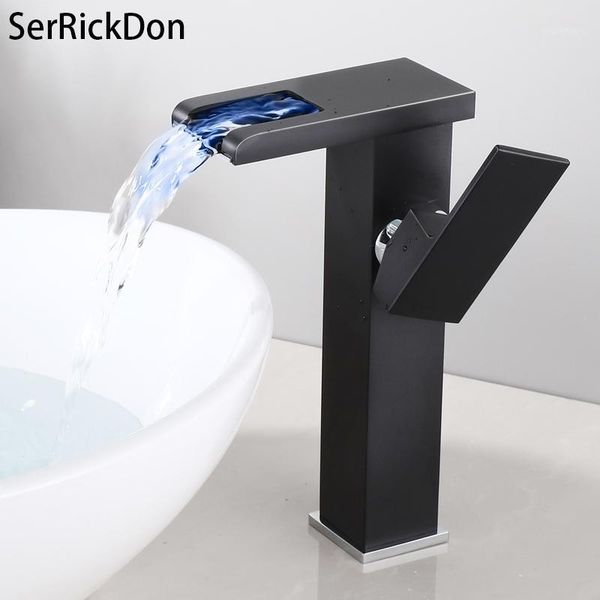 led waterfall bathroom basin faucet, single handle cold water mixer sink tap rgb color change powered by water flow1
led waterfall bathroom basin faucet, single handle cold water mixer sink tap rgb color change powered by water flow1