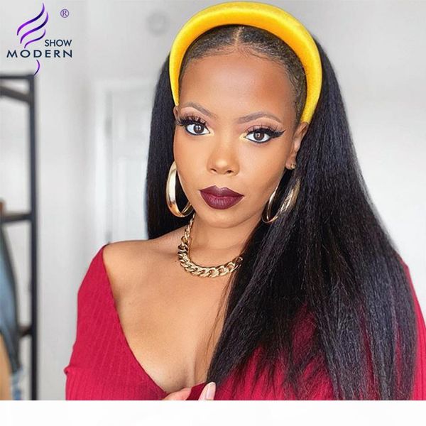 modern show peruvian kinky straight headband wig remy full machine human hair wigs for black women yaki straight wig 150%, Black;brown
modern show peruvian kinky straight headband wig remy full machine human hair wigs for black women yaki straight wig 150%, Black;brown