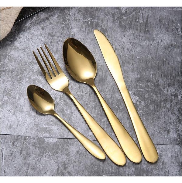 4pcs/set gold cutlery knife flatware set stainless steel tableware western dinnerware fork spoon steak travel dinner bbydjf lg2010
4pcs/set gold cutlery knife flatware set stainless steel tableware western dinnerware fork spoon steak travel dinner bbydjf lg2010
