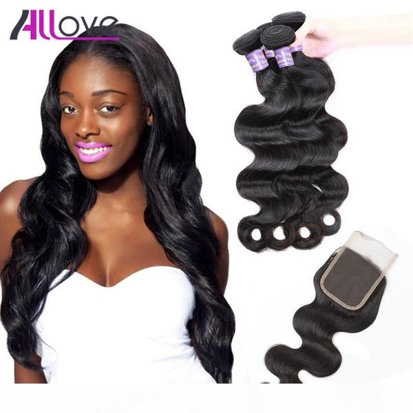 8a unprocessed remy human hair weave brazilian virgin hair with closure extensions 3bundles brazilian body wave with 4x4 lace closure, Black
8a unprocessed remy human hair weave brazilian virgin hair with closure extensions 3bundles brazilian body wave with 4x4 lace closure, Black