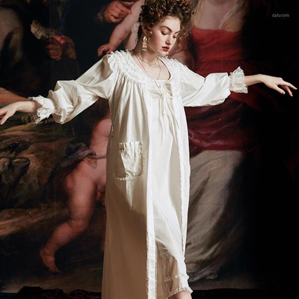 nightgown cotton robe women long sleeve sleepwear robe set woman autumn elegant vintage design, Black;red
nightgown cotton robe women long sleeve sleepwear robe set woman autumn elegant vintage design, Black;red
