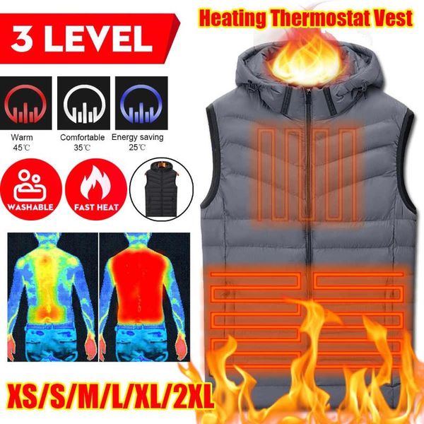 outdoor t-shirts 3 level usb heating vest electric thermal clothing waistcoat washable heater jacket for women men camping cycling hiking, Gray;blue
outdoor t-shirts 3 level usb heating vest electric thermal clothing waistcoat washable heater jacket for women men camping cycling hiking, Gray;blue