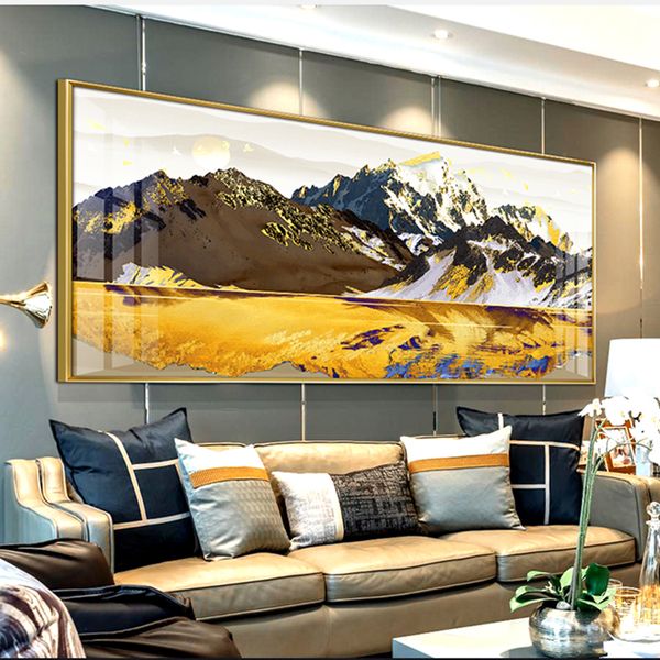 large size golden mountain landscape abstract canvas paintings print poster oil painting for living room modern home
large size golden mountain landscape abstract canvas paintings print poster oil painting for living room modern home