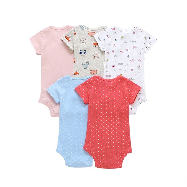 short sleeve bodysuit for baby girl clothes summer newborn boy set new born costume print body suit clothing 5pcs/lot y200323, White
short sleeve bodysuit for baby girl clothes summer newborn boy set new born costume print body suit clothing 5pcs/lot y200323, White