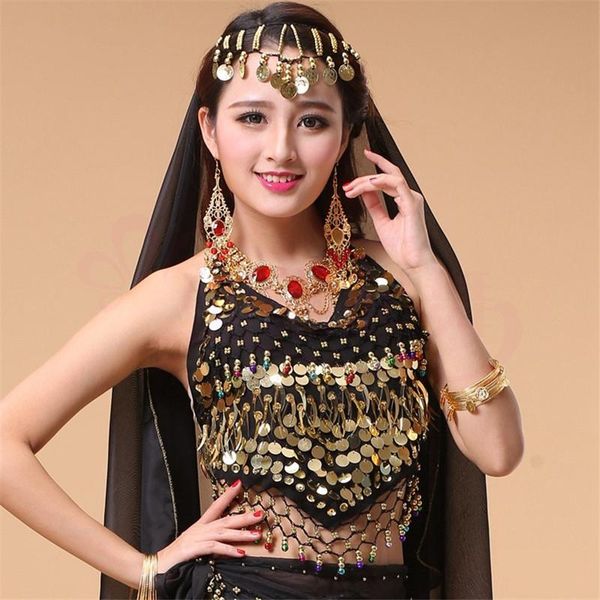 new style selling coins belly dance size bra for women dancing coat 11 colors available, Black;red 
new style selling coins belly dance size bra for women dancing coat 11 colors available, Black;red