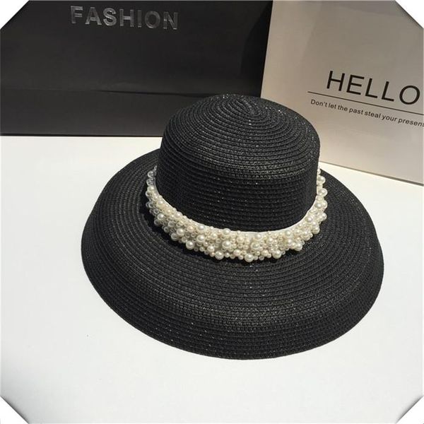 01911-shi hepburn style elegant pearl bell-shaped paper lady bucket cap women fishermen hat, Blue;gray
01911-shi hepburn style elegant pearl bell-shaped paper lady bucket cap women fishermen hat, Blue;gray