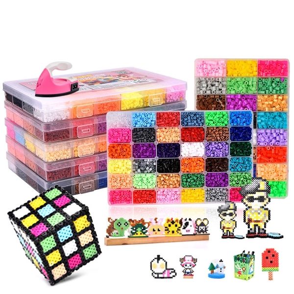 24/72 colors box set hama beads toy 2.6/5mm perler educational kids 3d puzzles diy toys fuse beads pegboard sheets ironing paper y200413
24/72 colors box set hama beads toy 2.6/5mm perler educational kids 3d puzzles diy toys fuse beads pegboard sheets ironing paper y200413
