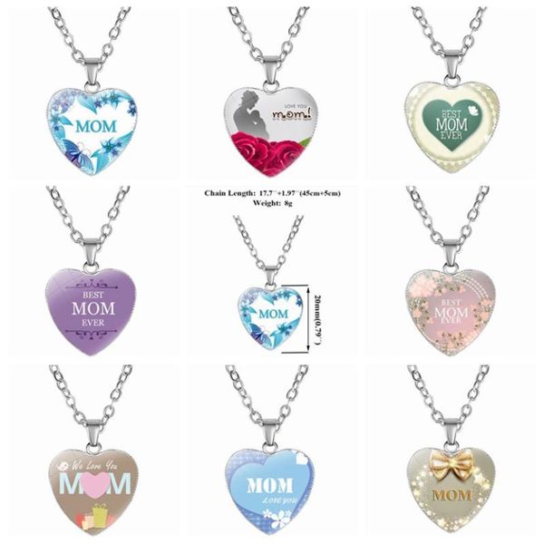 chains 25pcs / lot mixed aoduola beautiful design love mom heart glass pendant chain metal necklace 45 cm + 5 ., Silver
chains 25pcs / lot mixed aoduola beautiful design love mom heart glass pendant chain metal necklace 45 cm + 5 ., Silver