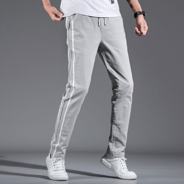 summer thin sports loose straight student korean fashion versatile men's casual pants, Black 
summer thin sports loose straight student korean fashion versatile men's casual pants, Black